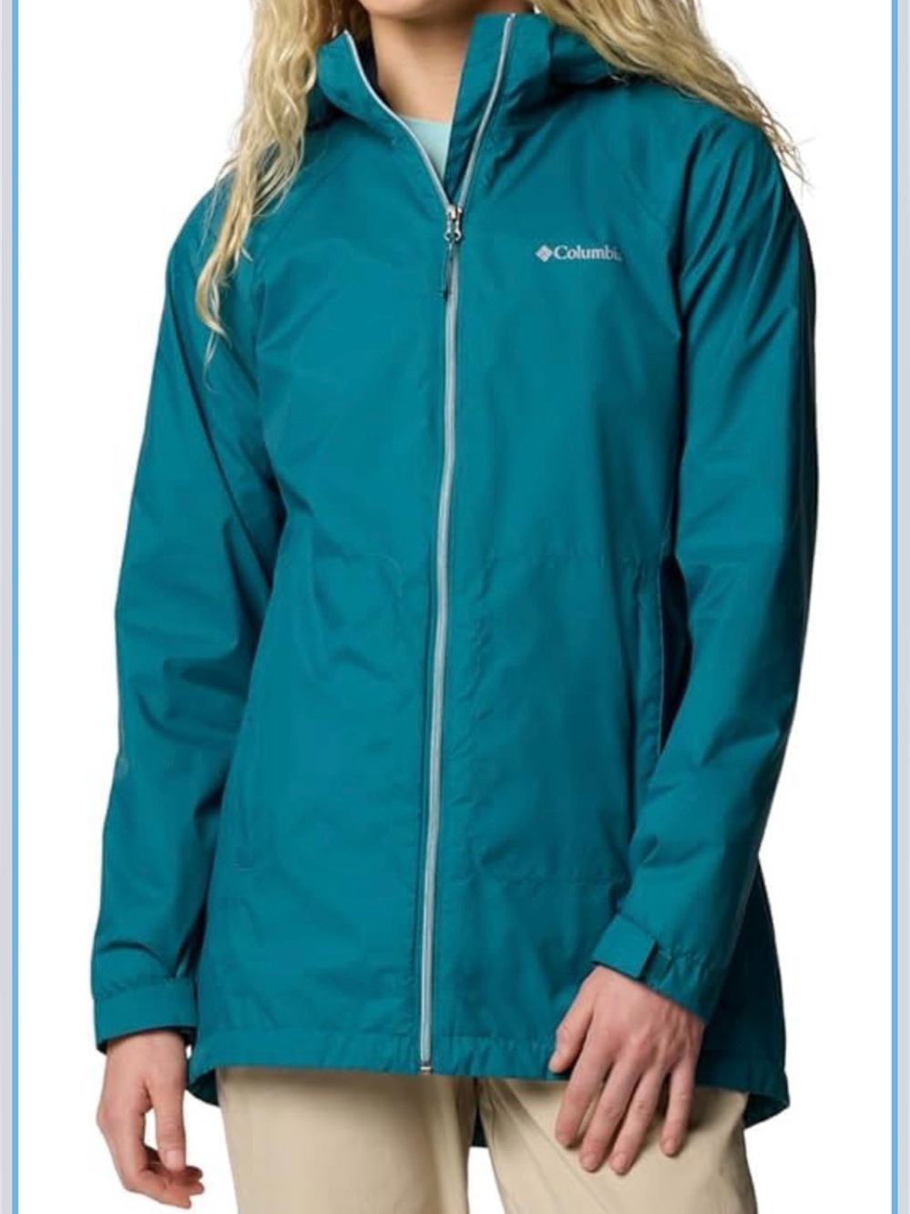 Columbia Women's Switchback II Lined Long Jacket, River Blue, X-Large NWT